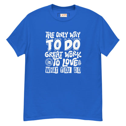 Motivational Slogan T-Shirt | Positive Message Tee - Royal - T-Shirts Online