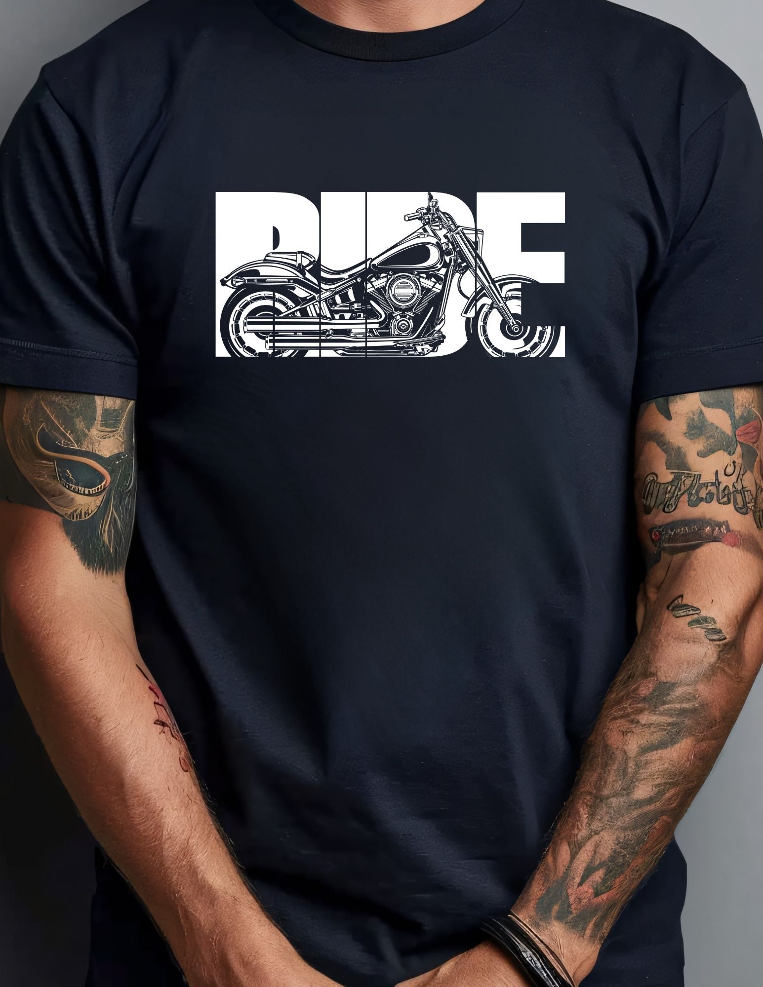 Motorbike Ride T-Shirt - Black - T-Shirts Online