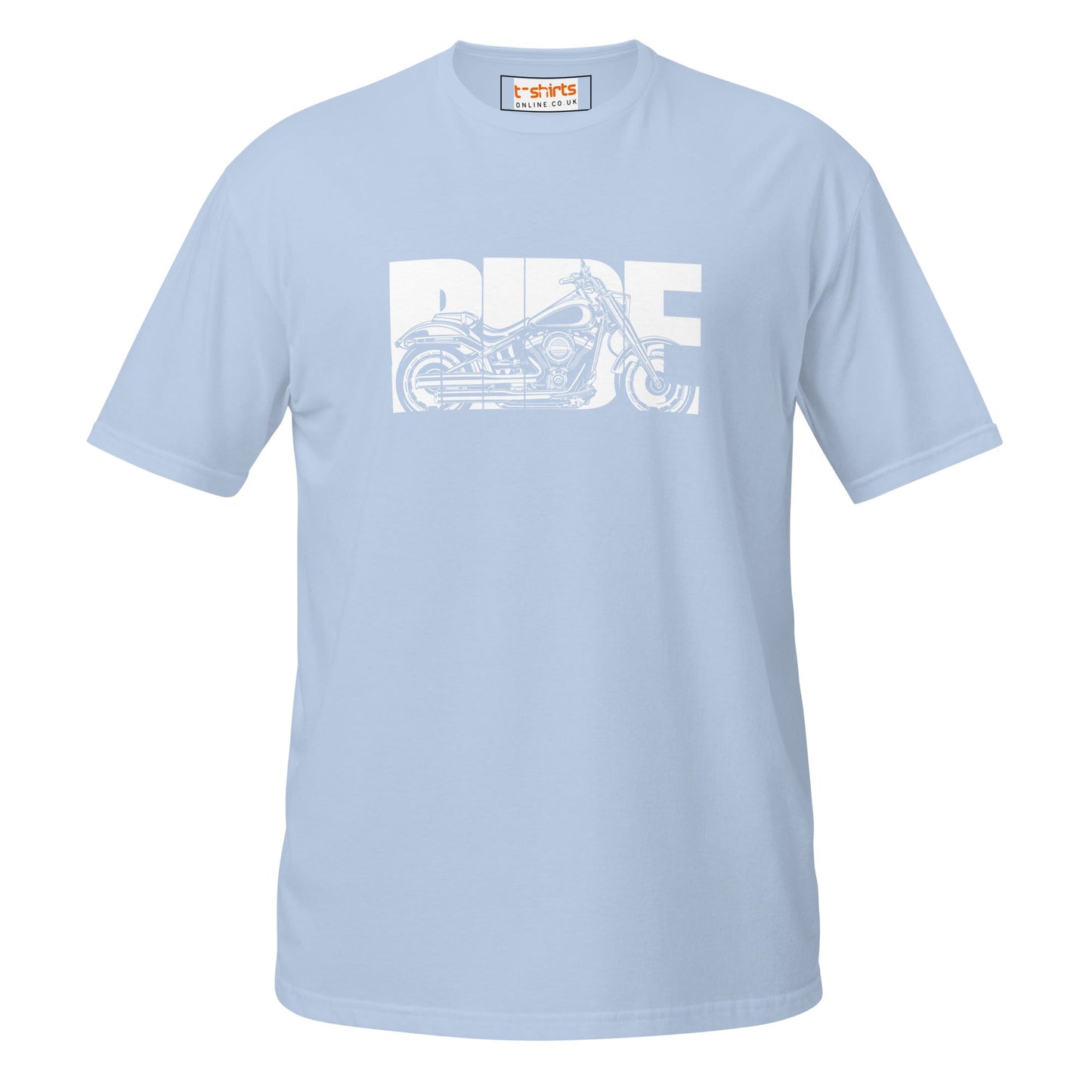 Motorbike Ride T-Shirt - Light Blue - T-Shirts Online