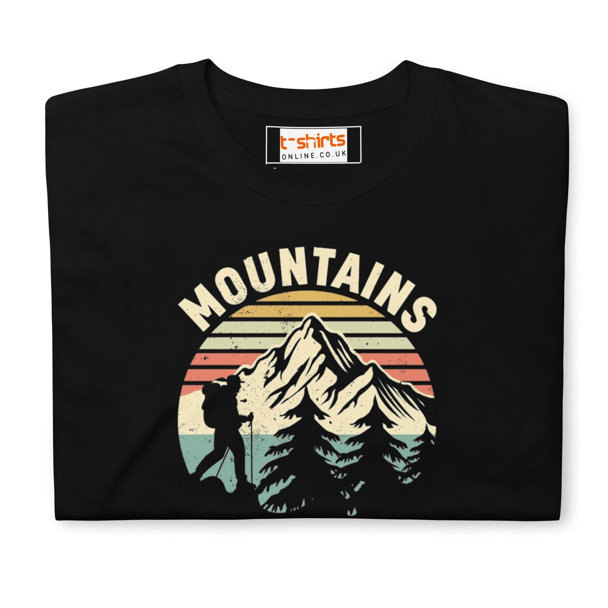 Mountains are Hill Areas T-Shirt - Black - T-Shirts Online