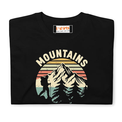 Mountains are Hill Areas T-Shirt - Black - T-Shirts Online