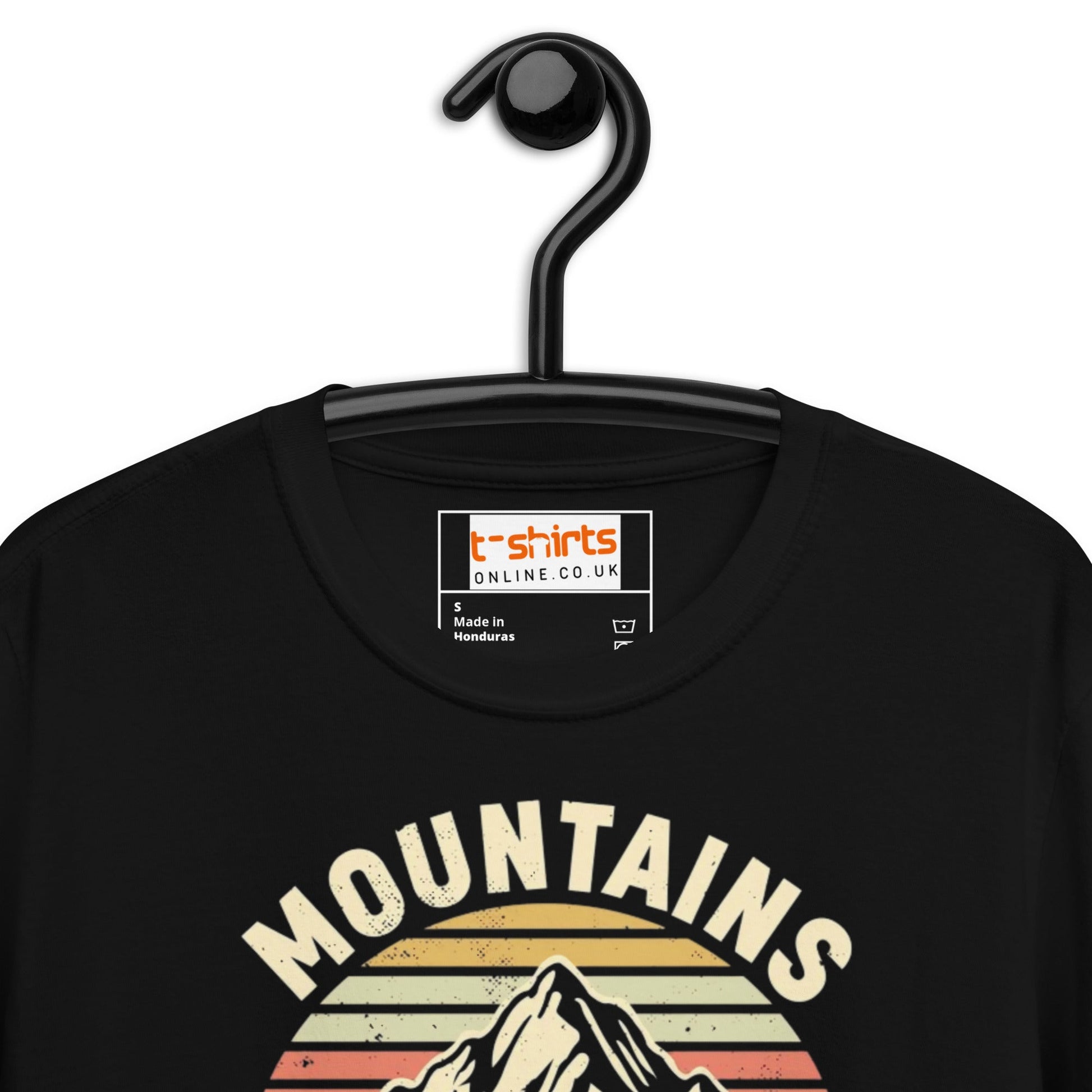 Mountains are Hill Areas T-Shirt - Black - T-Shirts Online
