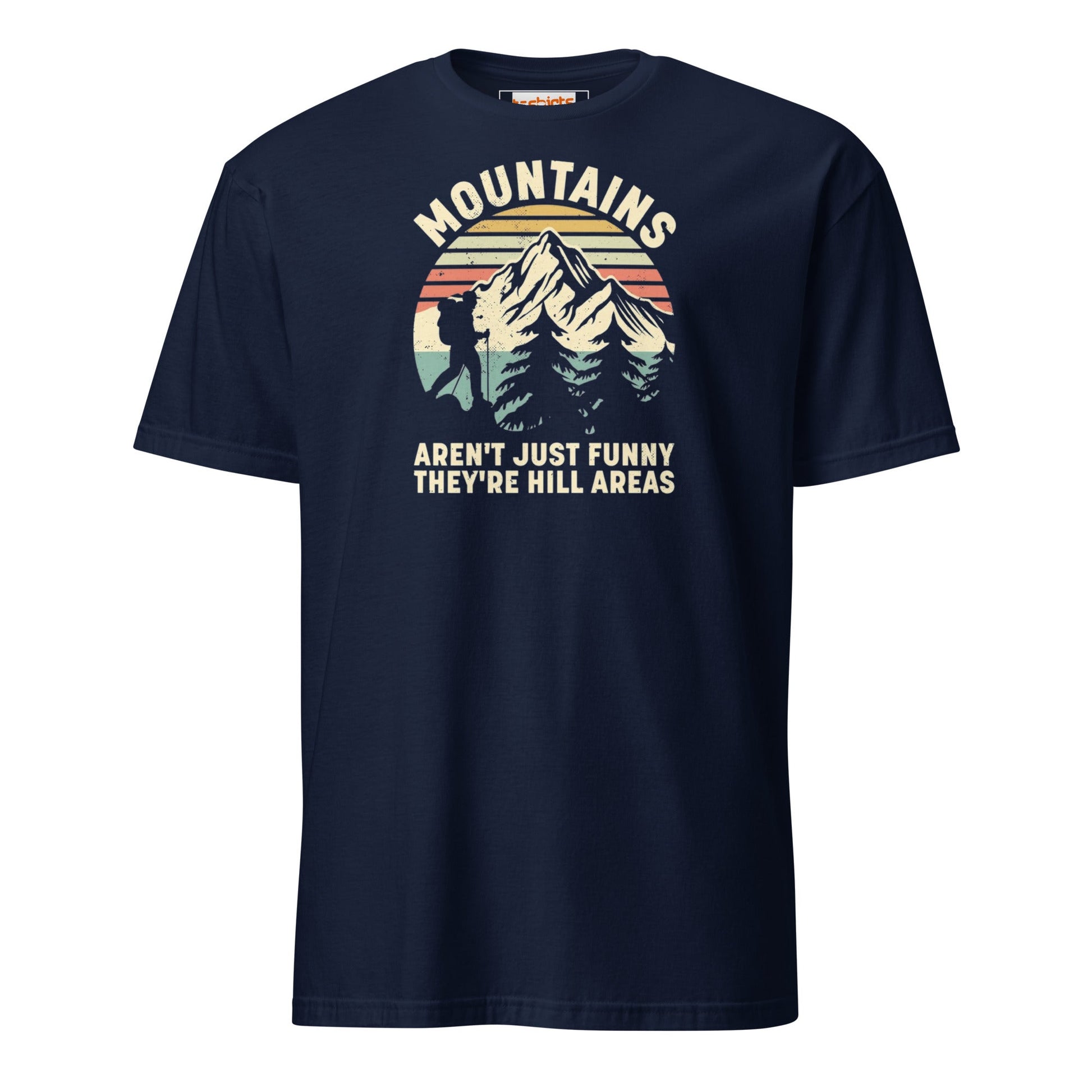 Mountains are Hill Areas T-Shirt - Navy - T-Shirts Online