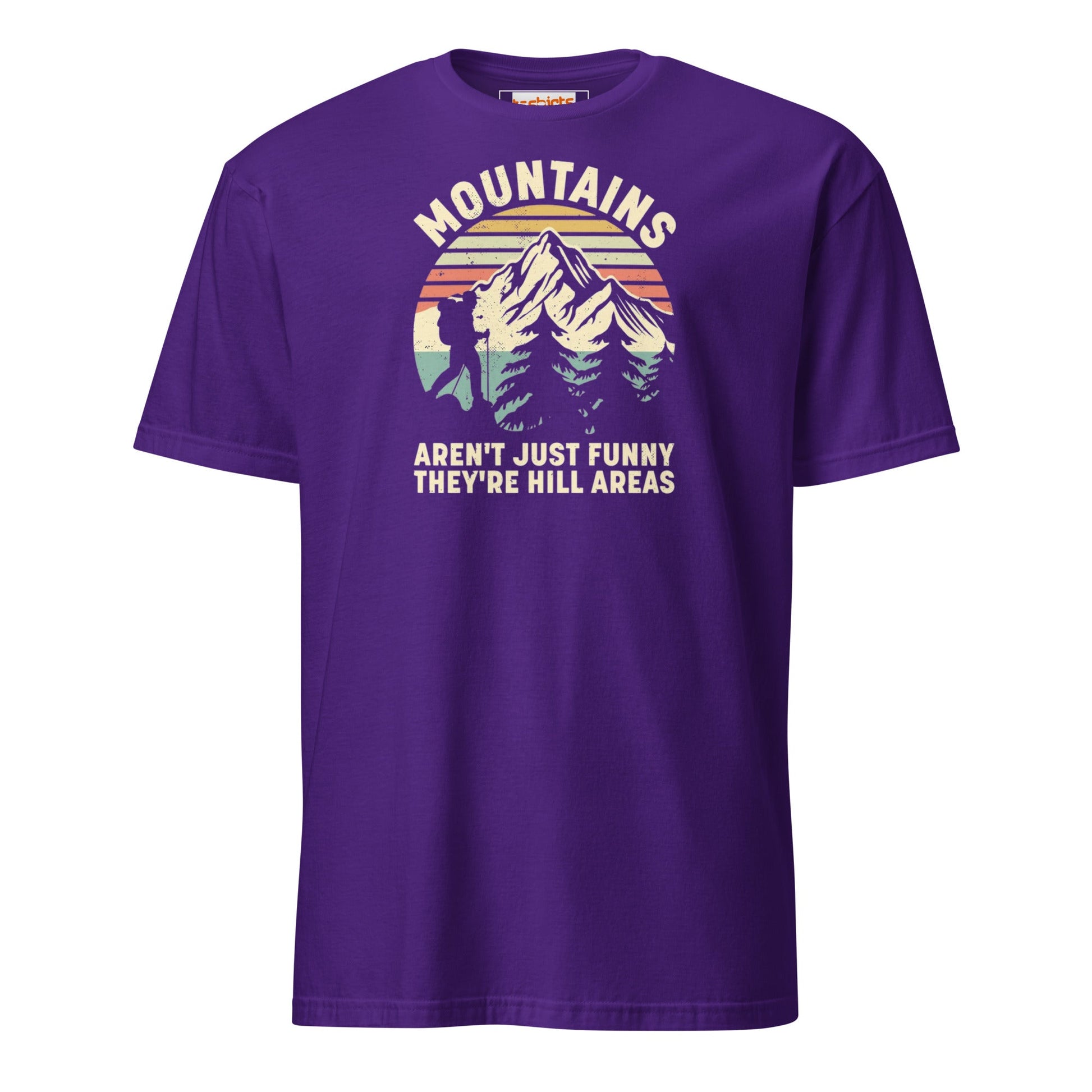 Mountains are Hill Areas T-Shirt - Purple - T-Shirts Online