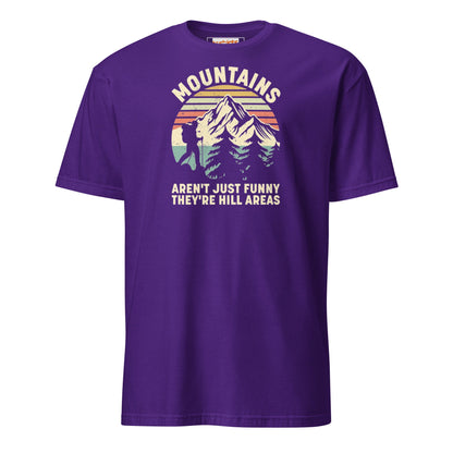 Mountains are Hill Areas T-Shirt - Purple - T-Shirts Online