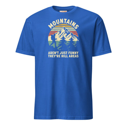 Mountains are Hill Areas T-Shirt - Royal - T-Shirts Online