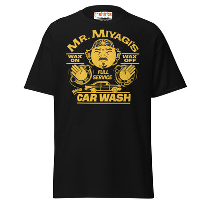 Mr. Miyagi’s Car Wash T-Shirt – Funny Retro Wax On Tee - Black - T-Shirts Online