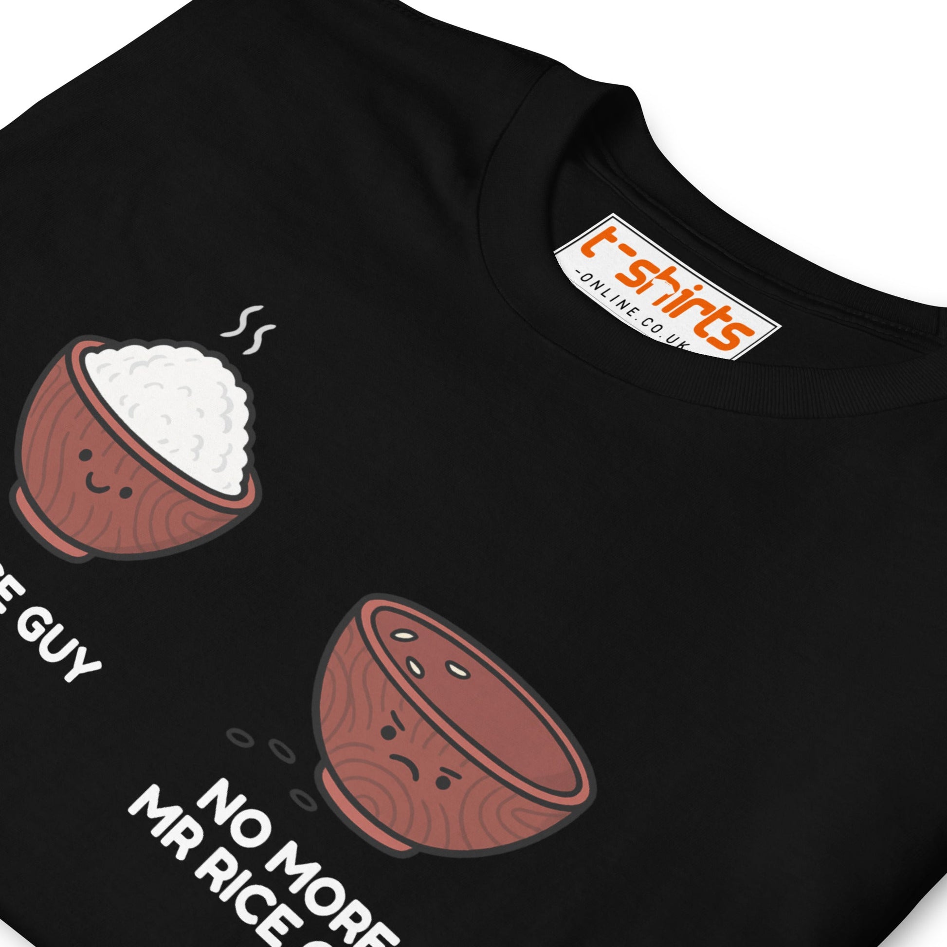 Mr Rice Guy Tee – Funny Food Pun Shirt - Black - T-Shirts Online
