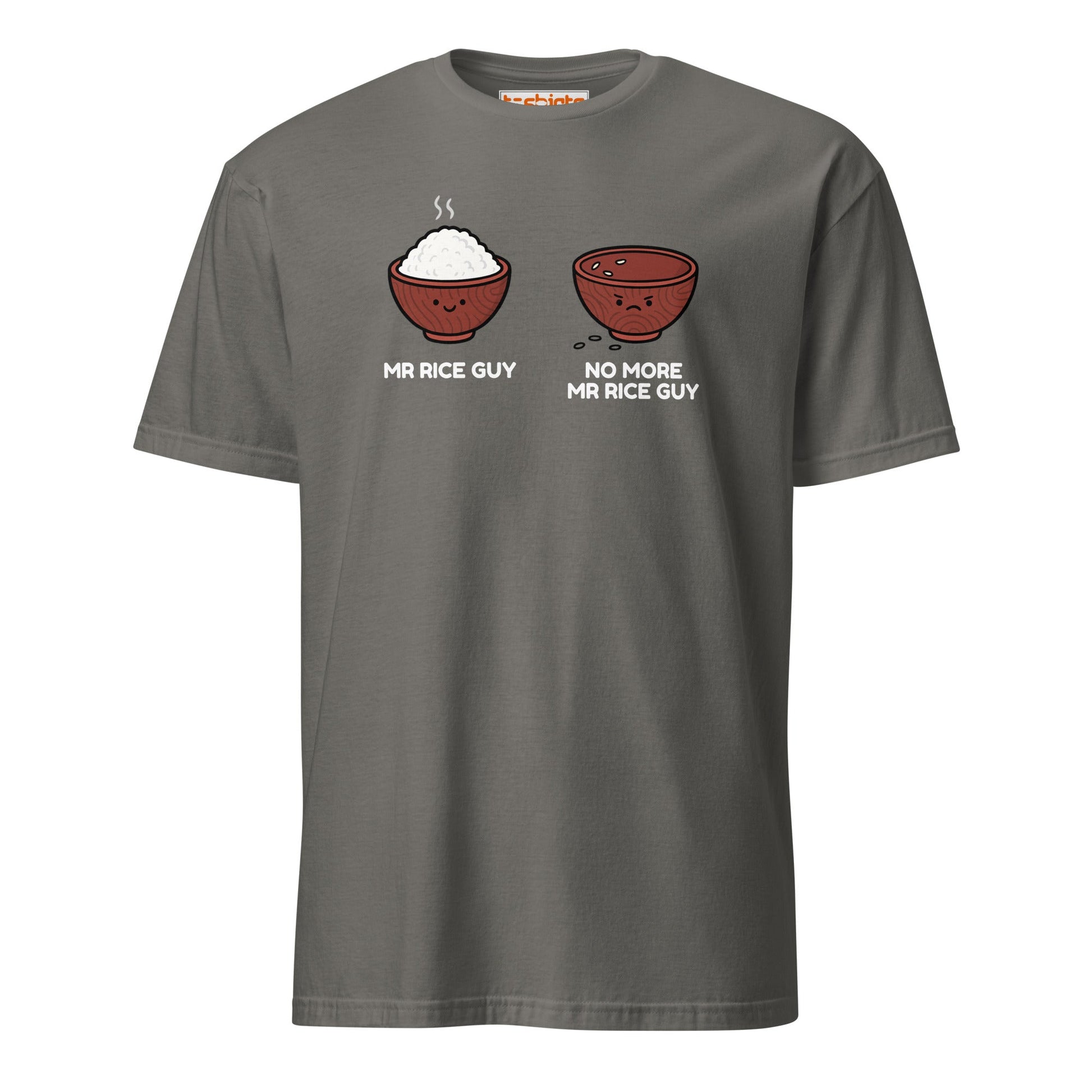 Mr Rice Guy Tee – Funny Food Pun Shirt - Charcoal - T-Shirts Online