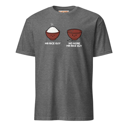 Mr Rice Guy Tee – Funny Food Pun Shirt - Graphite Heather - T-Shirts Online