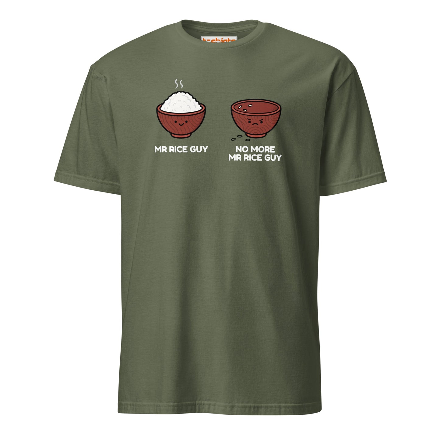 Mr Rice Guy Tee – Funny Food Pun Shirt - Military Green - T-Shirts Online