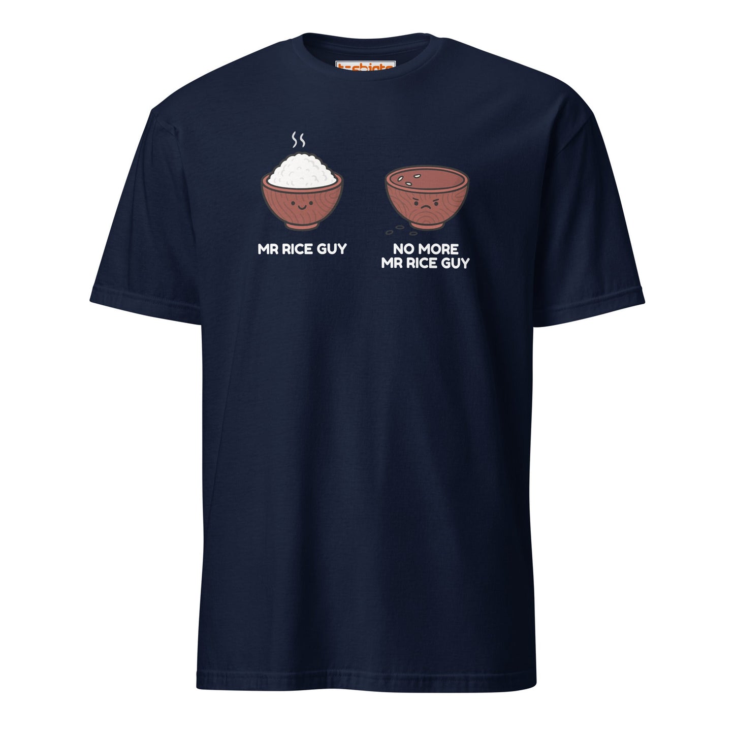 Mr Rice Guy Tee – Funny Food Pun Shirt - Navy - T-Shirts Online