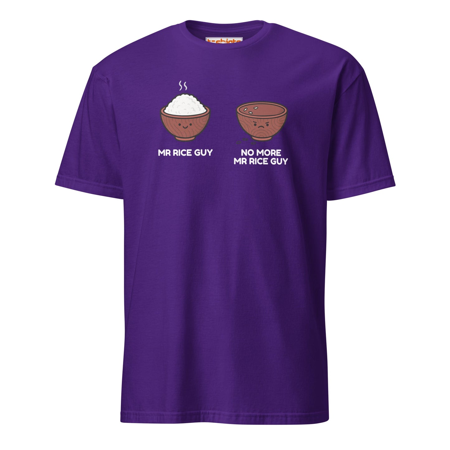 Mr Rice Guy Tee – Funny Food Pun Shirt - Purple - T-Shirts Online