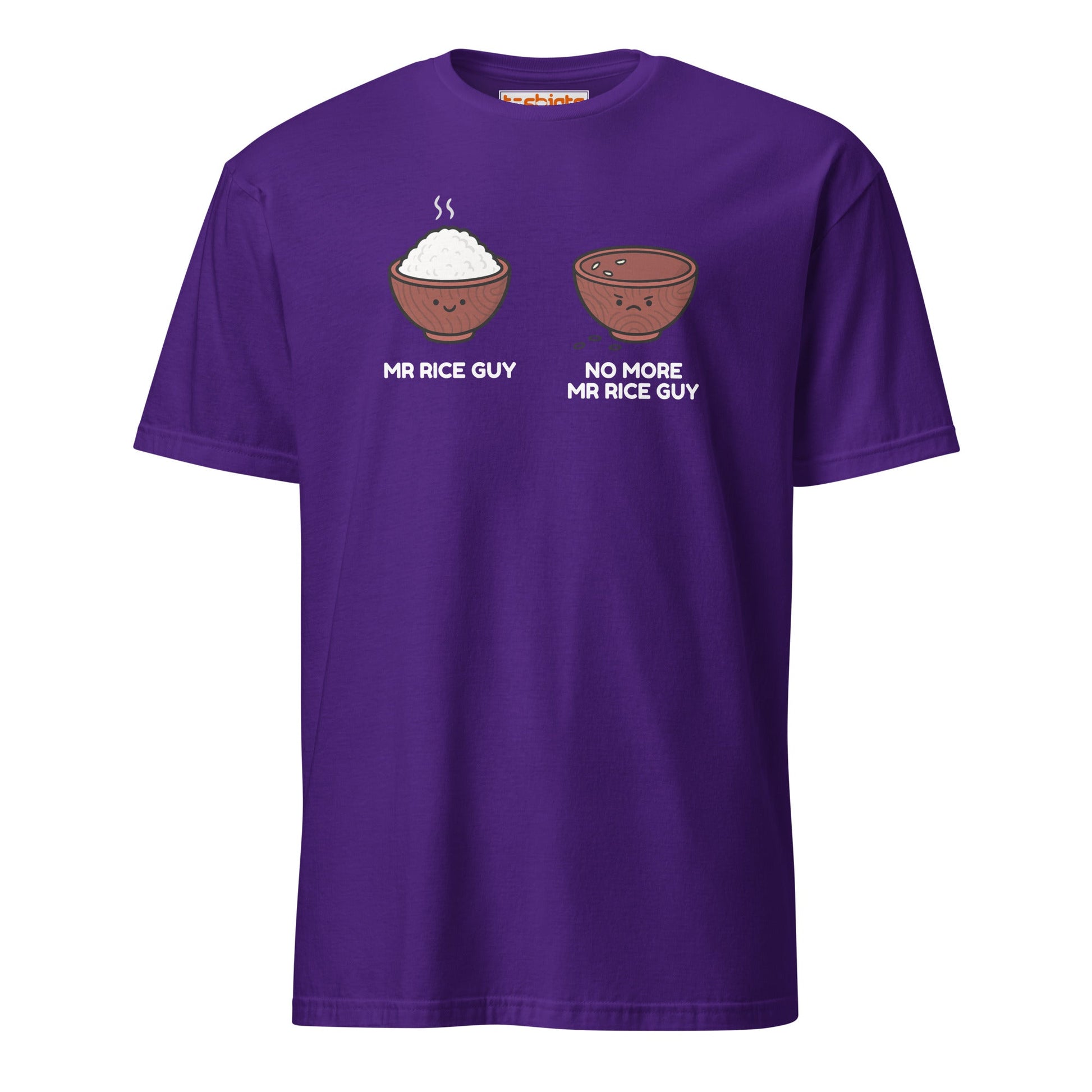 Mr Rice Guy Tee – Funny Food Pun Shirt - Purple - T-Shirts Online