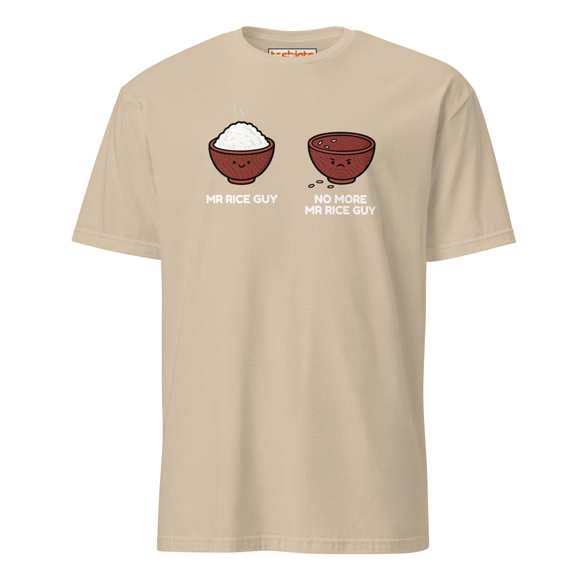 Mr Rice Guy Tee – Funny Food Pun Shirt - Sand - T-Shirts Online