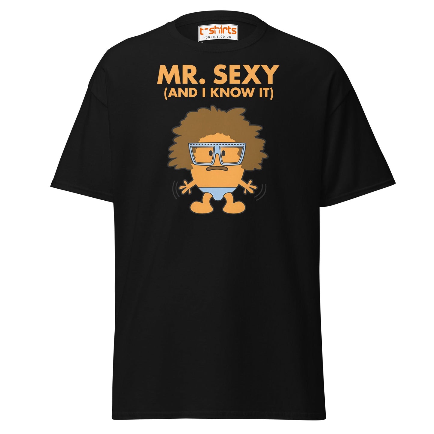 Mr. Sexy T-Shirt | Funny Cartoon Humor Tee - Black - T-Shirts Online