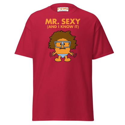 Mr. Sexy T-Shirt | Funny Cartoon Humor Tee - Cardinal - T-Shirts Online