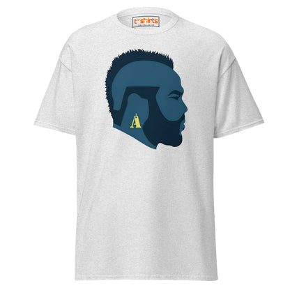 Mr. T Silhouette T-Shirt | Bold Retro Style Tee - Ash - T-Shirts Online