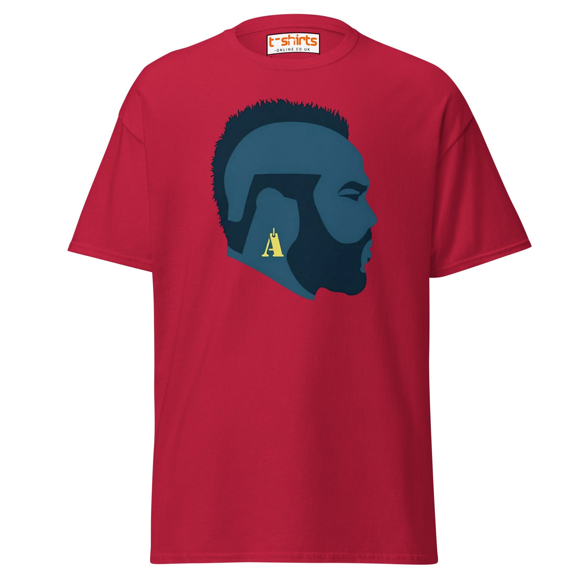 Mr. T Silhouette T-Shirt | Bold Retro Style Tee - Cardinal - T-Shirts Online