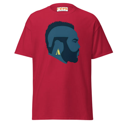Mr. T Silhouette T-Shirt | Bold Retro Style Tee - Cardinal - T-Shirts Online