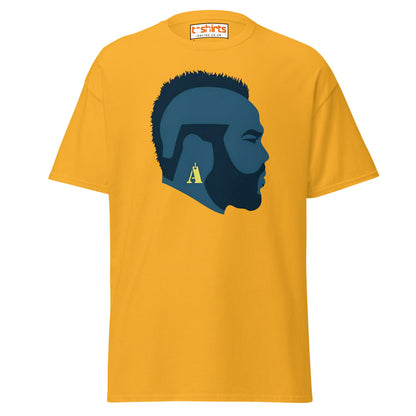 Mr. T Silhouette T-Shirt | Bold Retro Style Tee - Gold - T-Shirts Online