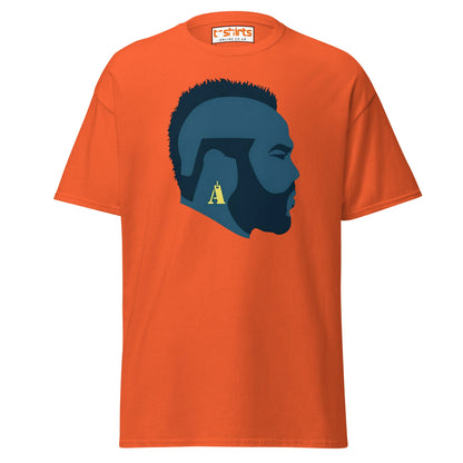 Mr. T Silhouette T-Shirt | Bold Retro Style Tee - Orange - T-Shirts Online