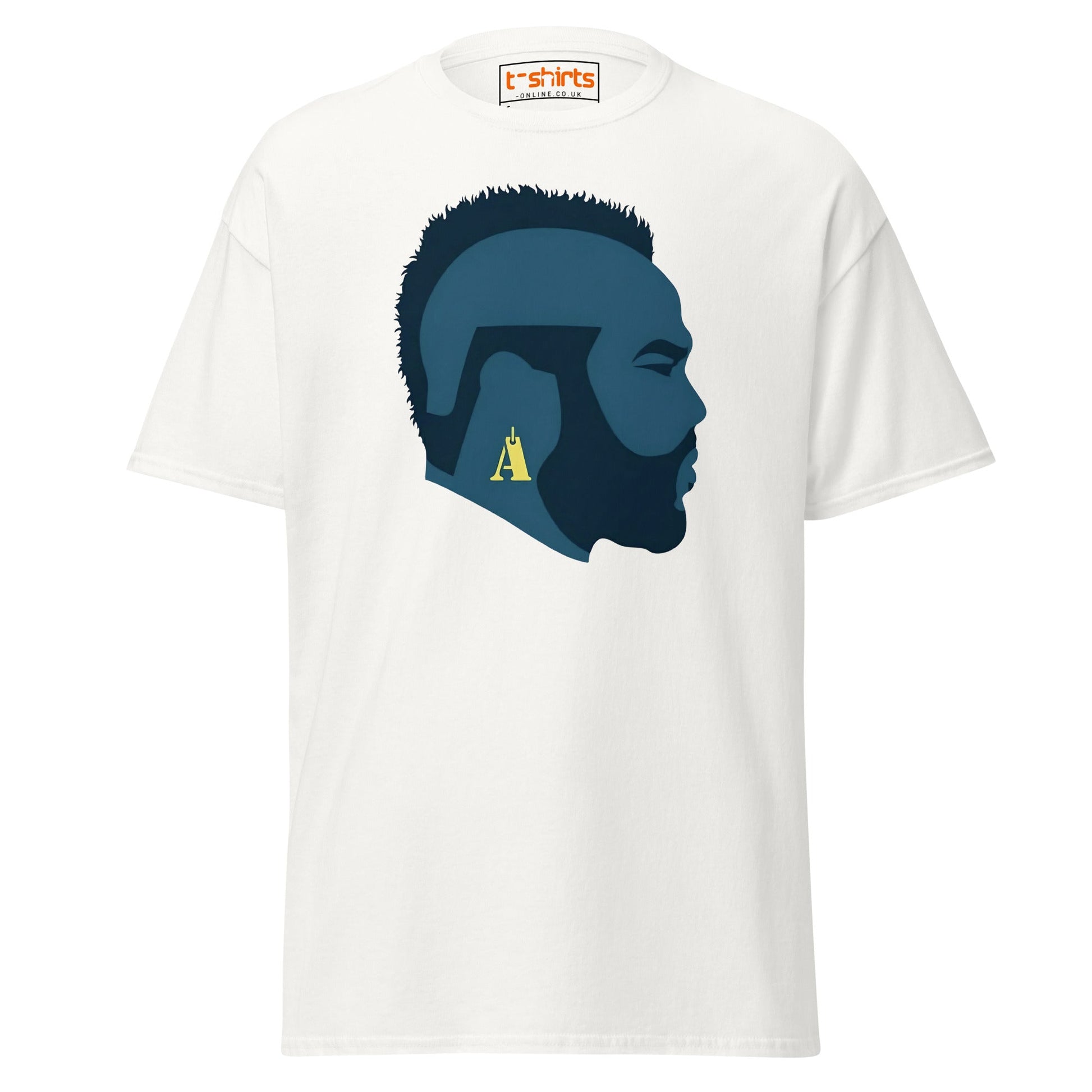 Mr. T Silhouette T-Shirt | Bold Retro Style Tee - White - T-Shirts Online