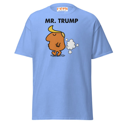 Mr. Trump Funny Parody Gas Cartoon T-Shirt - Carolina Blue - T-Shirts Online