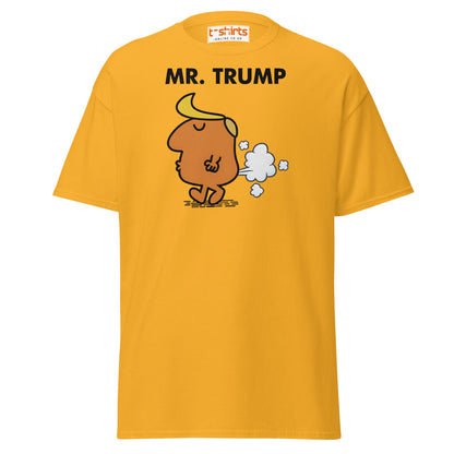 Mr. Trump Funny Parody Gas Cartoon T-Shirt - Gold - T-Shirts Online