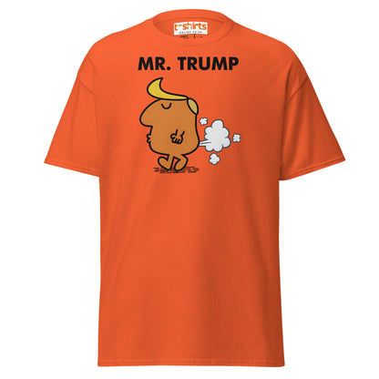 Mr. Trump Funny Parody Gas Cartoon T-Shirt - Orange - T-Shirts Online