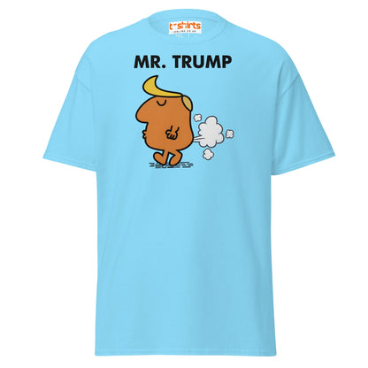 Mr. Trump Funny Parody Gas Cartoon T-Shirt - Sky - T-Shirts Online