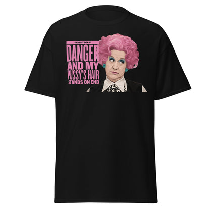 Mrs. Slocombe Pink Hair Funny Quote T-Shirt - Retro Comedy - Black - T-Shirts Online