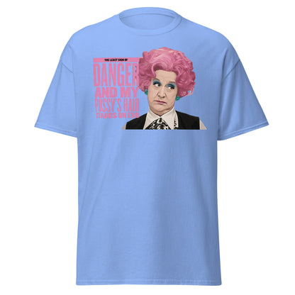 Mrs. Slocombe Pink Hair Funny Quote T-Shirt - Retro Comedy - Carolina Blue - T-Shirts Online