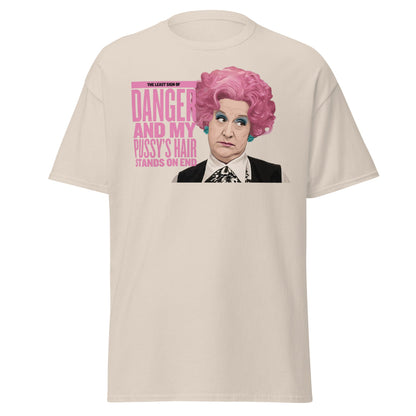 Mrs. Slocombe Pink Hair Funny Quote T-Shirt - Retro Comedy - Natural - T-Shirts Online