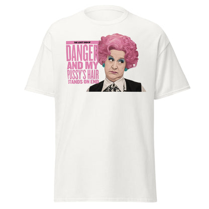 Mrs. Slocombe Pink Hair Funny Quote T-Shirt - Retro Comedy - White - T-Shirts Online