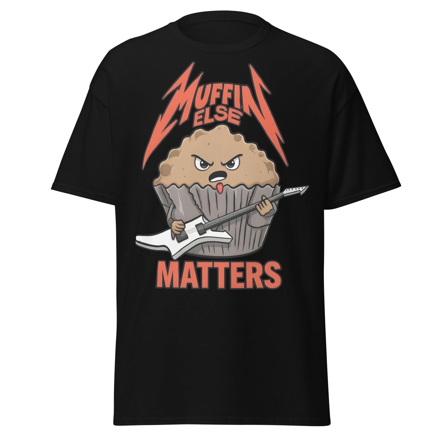 Muffin Else Matters T-Shirt | Funny Heavy Metal Pun Tee - Black - T-Shirts Online