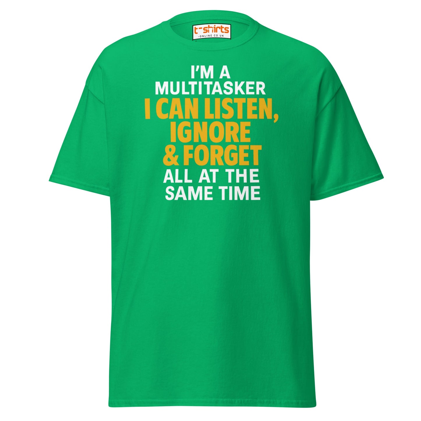 Multitasker Funny Quote T-Shirt - Irish Green - T-Shirts Online