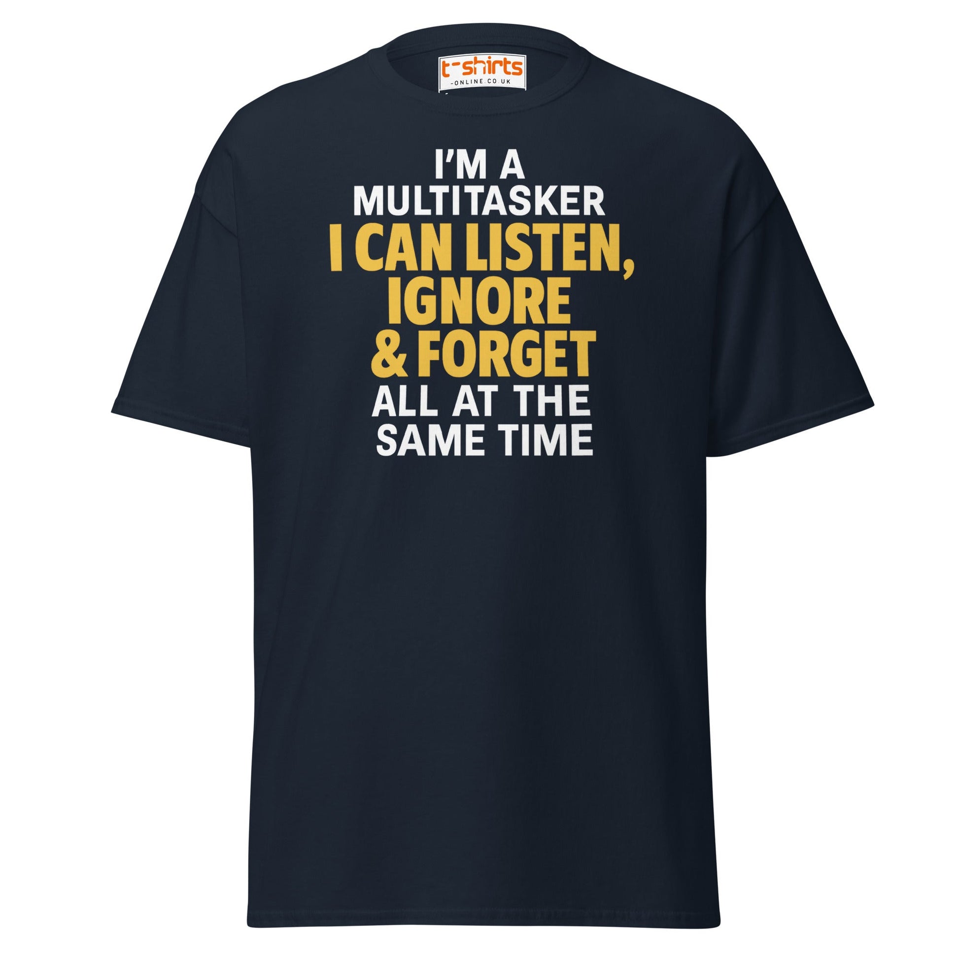 Multitasker Funny Quote T-Shirt - Navy - T-Shirts Online