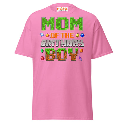Mum of the Birthday Boy T-Shirt | Pixel Gamer Design - Azalea - T-Shirts Online