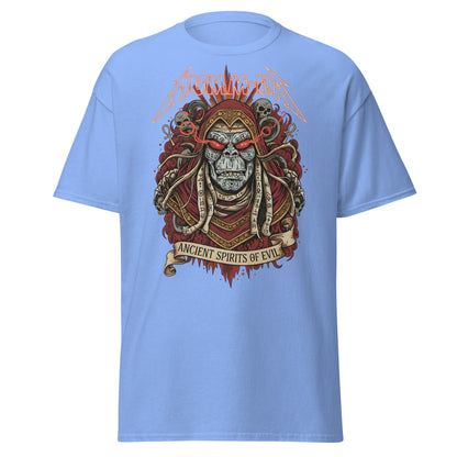 Mumm - Ra Ancient Spirits T-Shirt - ThunderCats Metal Tee - Carolina Blue - T-Shirts Online