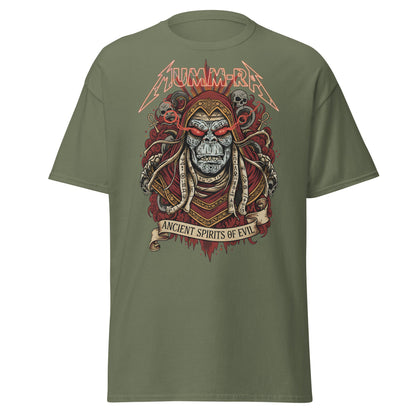 Mumm - Ra Ancient Spirits T-Shirt - ThunderCats Metal Tee - Military Green - T-Shirts Online