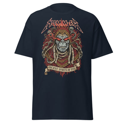 Mumm - Ra Ancient Spirits T-Shirt - ThunderCats Metal Tee - Navy - T-Shirts Online