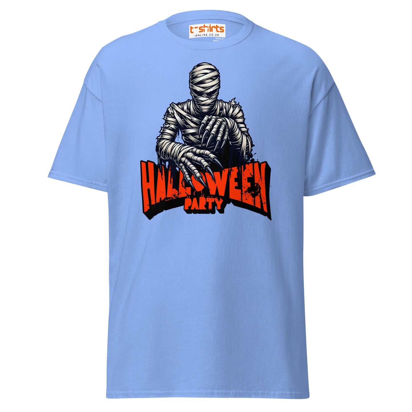 Mummy Halloween Party T-Shirt - Carolina Blue - T-Shirts Online