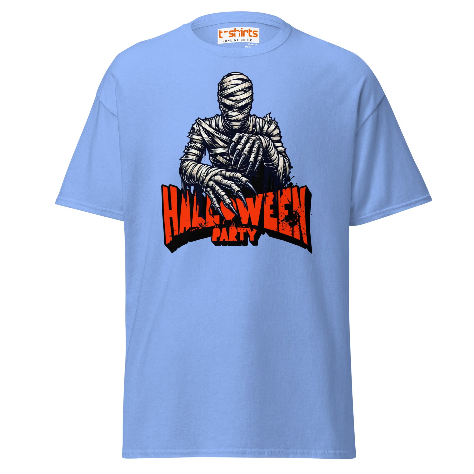 Mummy Halloween Party T-Shirt - Carolina Blue - T-Shirts Online