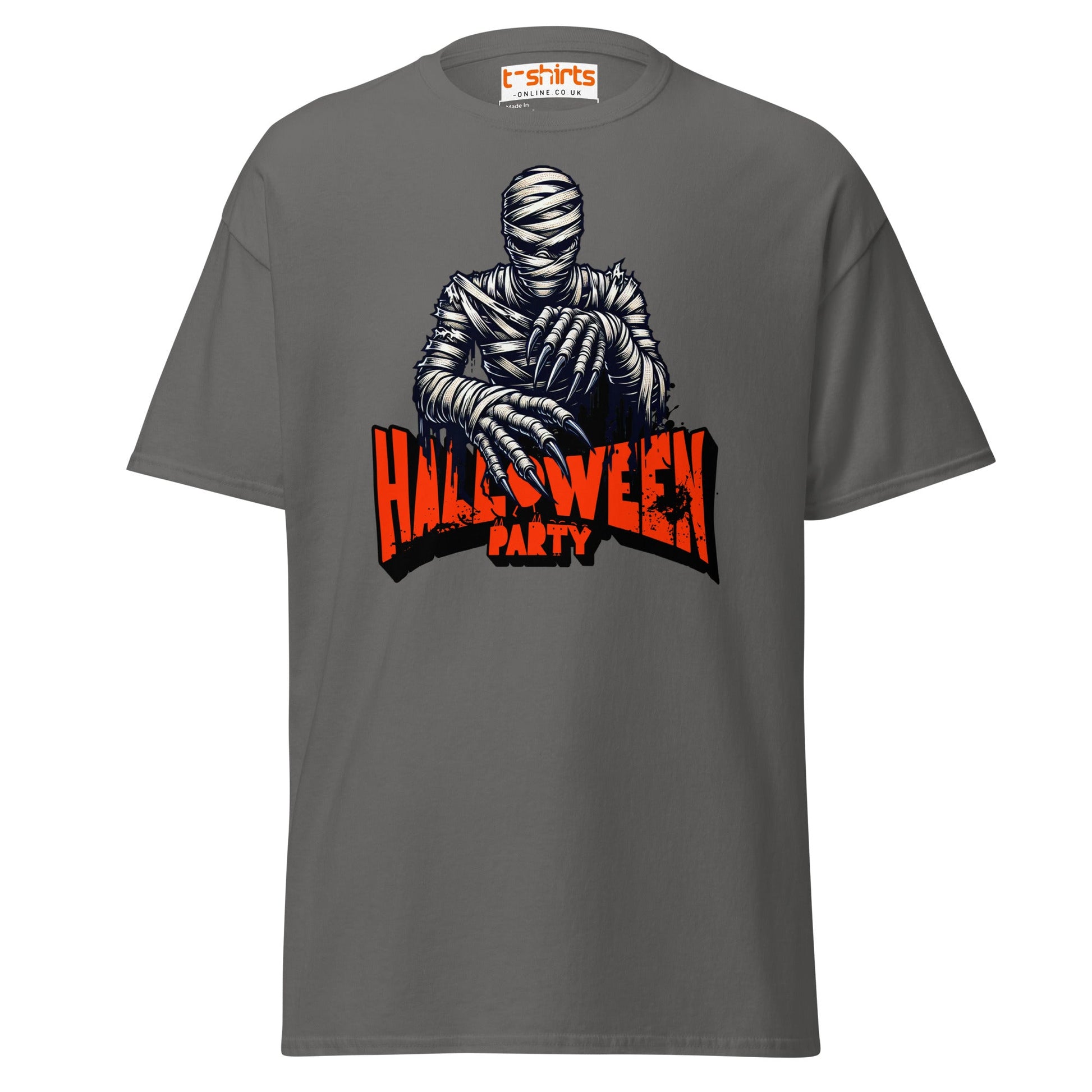 Mummy Halloween Party T-Shirt - Charcoal - T-Shirts Online