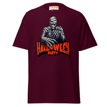 Mummy Halloween Party T-Shirt - Maroon - T-Shirts Online