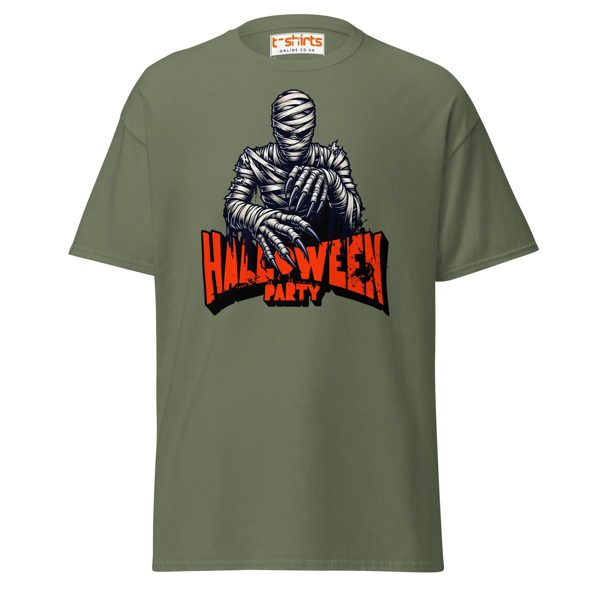 Mummy Halloween Party T-Shirt - Military Green - T-Shirts Online