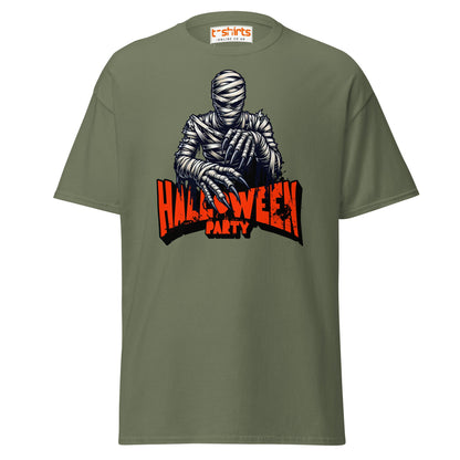 Mummy Halloween Party T-Shirt - Military Green - T-Shirts Online