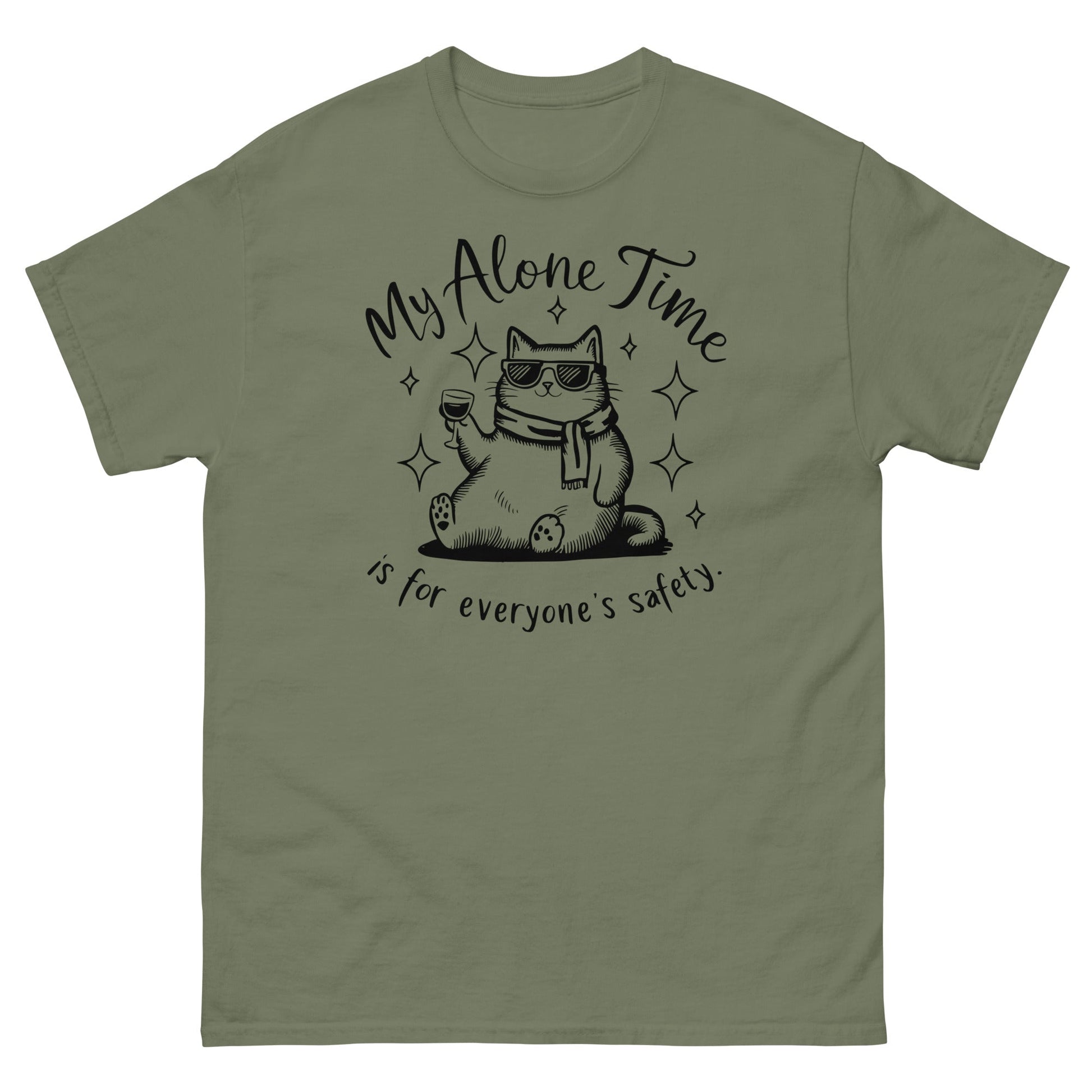 My Alone Time | Funny T-Shirt - Military Green - T-Shirts Online