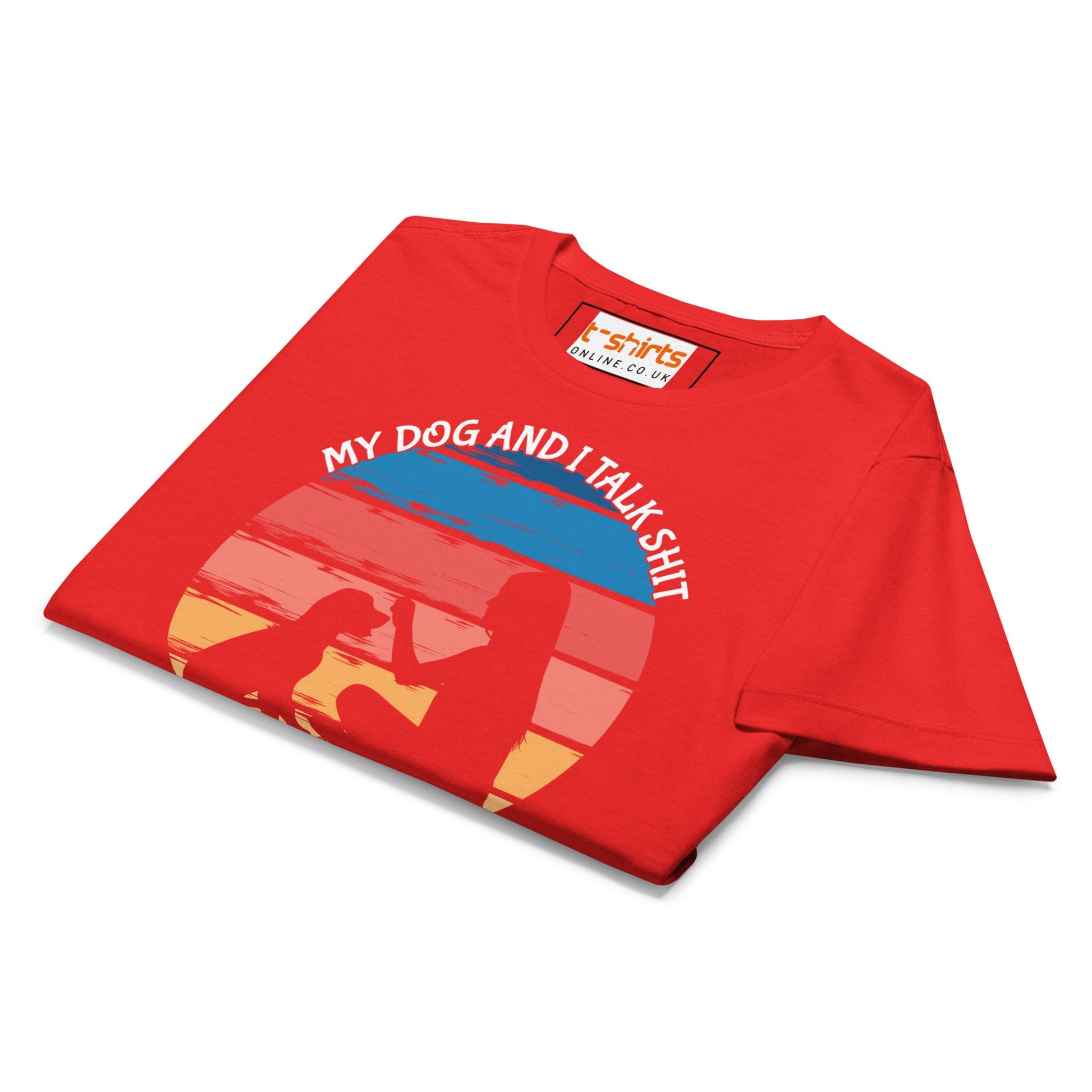 My Dog & I Talk About You T-Shirt | Semi Fitted Women's Soft T-Shirt - Charcoal - T-Shirts Online